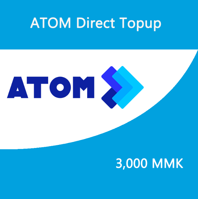 Picture of ATOM Direct Top Up 3,000 MMK