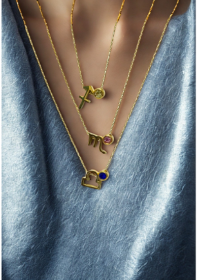 Picture of Zodiac Sign Necklace (Libra, Scorpio, Sagittarius)